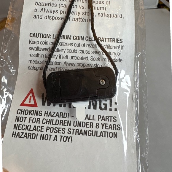 Seasons Holiday Flashing Necklace Mini Bulbs 8 LED 3 Modes‎ Batteries Christmas - Picture 7 of 8